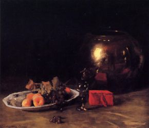 The Big Brass Bowl -   William Merritt Chase Oil Painting