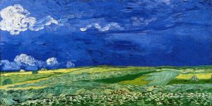 Wheatfields under a Clouded Sky - Vincent Van Gogh Oil Painting