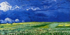 Wheatfields under a Clouded Sky -  Vincent Van Gogh Oil Painting