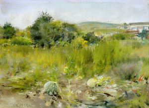 In the Garden -  William Merritt Chase Oil Painting