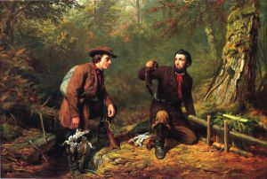 Mink Trapping in Northern New York -   Arthur Fitzwilliam Tait Oil Painting