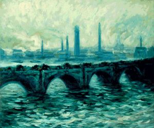 Waterloo Bridge II -   Claude Monet Oil Painting