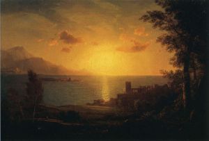 The Mediterranean Sea -   Frederic Edwin Church Oil Painting