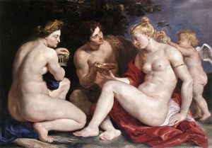 Venus, Cupid, Baccchus and Ceres -   Peter Paul Rubens Oil Painting