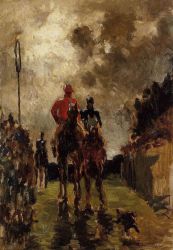 Jockeys - Toulouse-Lautrec Oil Painting