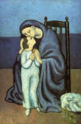 Motherhood -   Pablo Picasso Oil Painting