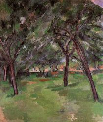 Orchard - Paul Cezanne Oil Painting