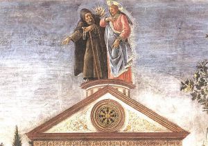 Three Temptations of Christ (detail 5) (Cappella Sistina, Vatican) -  Sandro Botticelli oil painting