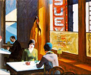 Chop Suey -   Edward Hopper Oil Painting