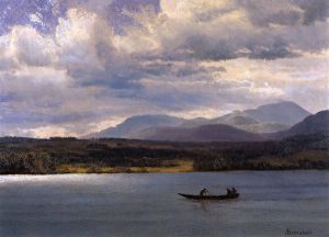 Overlook Mountain from Olana -   Albert Bierstadt Oil Painting