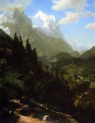 The Wetterhorn -   Albert Bierstadt Oil Painting