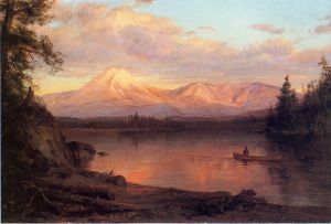 View of Mount Katahdin -  Frederic Edwin Church Oil Painting