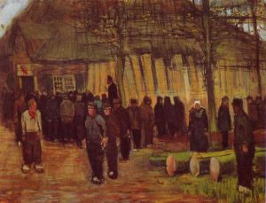 A Wood Auction -   Vincent Van Gogh Oil Painting