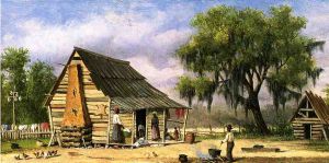 Cabin Scene II - William Aiken Walker Oil Painting