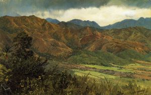 Red Hills near Kingston, Jamaica - Frederic Edwin Church Oil Painting