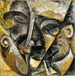 Dynamism of a man's head - Oil Painting Reproduction On Canvas
