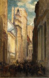 Wall Street - Colin Campbell Cooper Oil painting