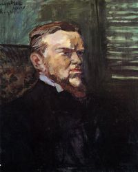 Portrait of Octave Raquin - Henri De Toulouse-Lautrec Oil Painting