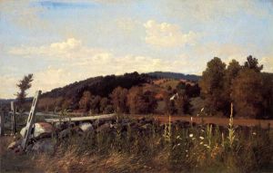 New York Landscape - Thomas Worthington Whittredge Oil Painting