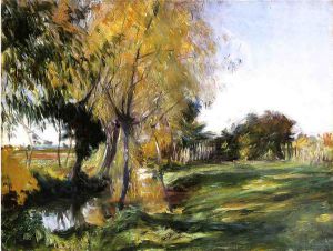 Landscape at Broadway - John Singer Sargent Oil Painting