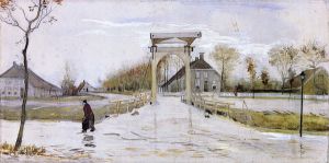 Drawbridge in Nieuw-Amsterdam -  Vincent Van Gogh Oil Painting