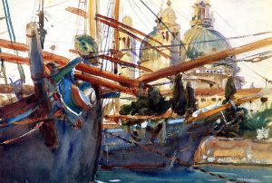 Behind the Salute - John Singer Sargent Oil Painting