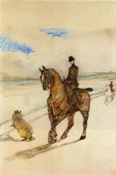 Horsewoman - Henri De Toulouse-Lautrec Oil Painting