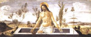 Christ in the Sepulchre - Sandro Botticelli oil painting