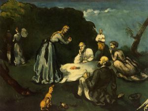 Luncheon on the Grass -  Paul Cezanne Oil Painting