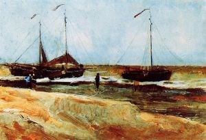 The Beach at Scheveningen in Calm Weather -  Vincent Van Gogh Oil Painting