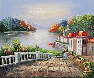 The Boat is Waiting - Oil Painting Reproduction On Canvas