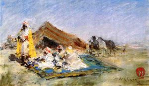 Arab Encampment - William Merritt Chase Oil Painting