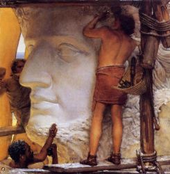Sculptors in Ancient Rome - Sir Lawrence Alma-Tadema Oil Painting