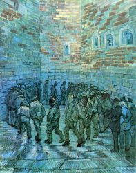 Prisoners Exercising (after Dore) -   Vincent Van Gogh oil painting