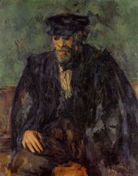 Portrait of the Gardener Vallier - Paul Cezanne Oil Painting