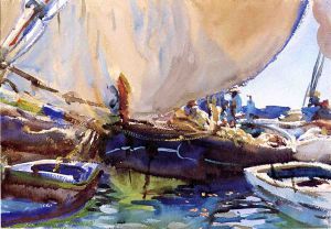 Melon Boats -   John Singer Sargent Oil Painting