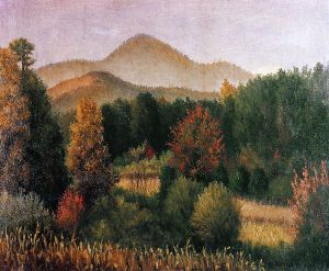 Wooded Mountain Scene in North Carolina II - William Aiken Walker Oil Painting