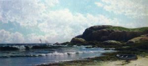 Sails off Grand Manan, New Brunswick -  Alfred Thompson Bricher Oil Painting