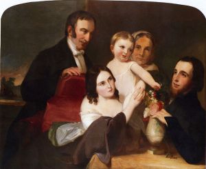 The Alexander Family Group Portrait - Thomas Sully Oil Painting