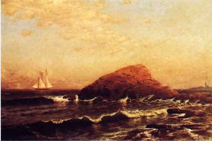 The Lion Rock, Newport -   Alfred Thompson Bricher Oil Painting