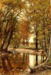 Spring on the River - Thomas Worthington Whittredge Oil Painting