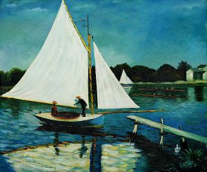 Sailing at Argenteuil II -   Claude Monet oil painting
