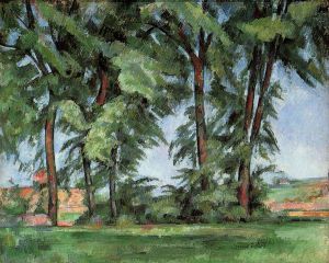Tall Trees at the Jas de Bouffan - Paul Cezanne Oil Painting