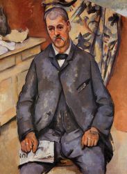 Seated Man - Paul Cezanne Oil Painting