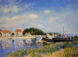 Banks of the Loing at Saint-Mammes II - Oil Painting Reproduction On Canvas