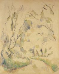 Well by the Winding Road in the Park of Chateau Noir -  Paul Cezanne Oil Painting