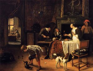 Easy Come, Easy Go -   Jan Steen oil painting