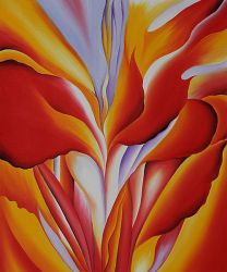 Red Canna - Georgia O'Keeffe Oil Painting