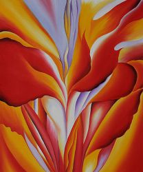 Red Canna - Georgia O\'Keeffe Oil Painting