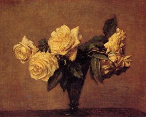 Roses 8 - Henri Fantin-Latour Oil Painting
